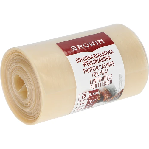 Osłonka białkowa wędliniarska fi 55 mm, 10m - 2
