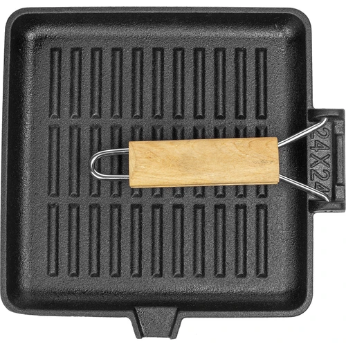 Padella quadrata in ghisa, 22 cm - 2