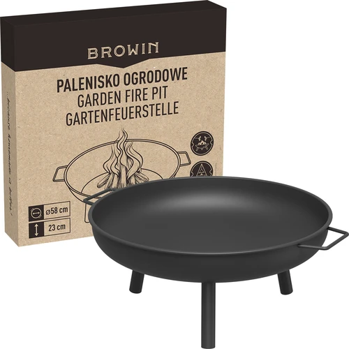 Palenisko ogrodowe Ø58 cm, okrągłe, misa - 8