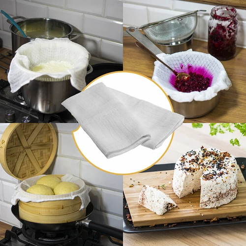 Panno per formaggi in garza di cotone (tetra) - 40x40 cm, 2 pezzi - 8