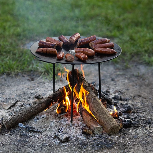 Patelnia grillowa, żeliwna, fi 44 cm - 14