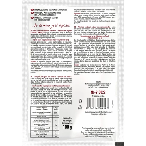 Peklosól alle erbe e aglio per cuoci-prosciutto, 100 g - 2