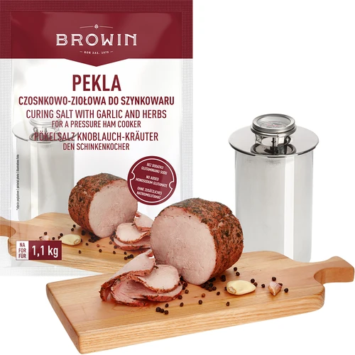 Peklosól Pekla all'aglio ed erbe per pressa per prosciutto, 100 g - 4