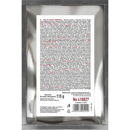 Peklosól Pekla per salsiccia di Cracovia - 115 g - 2