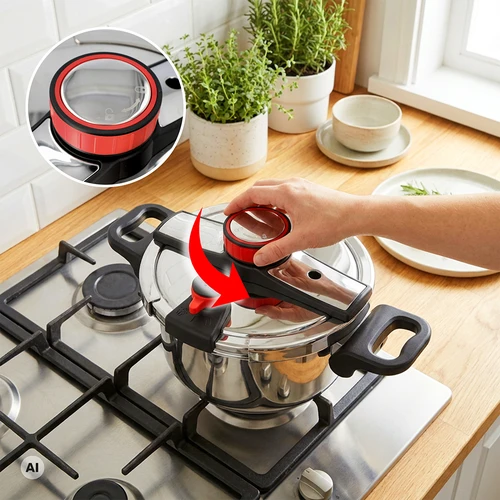 Pentola a pressione in acciaio inox, 6 L - 5
