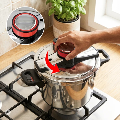 Pentola a pressione in acciaio inox, 8 L - 5