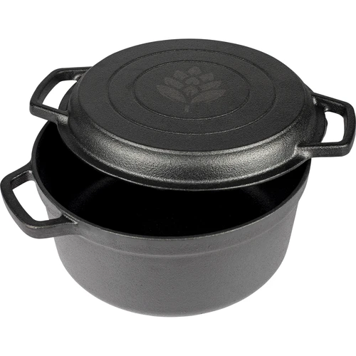 Pentola in ghisa con padella, 5 L + 1 L - 3