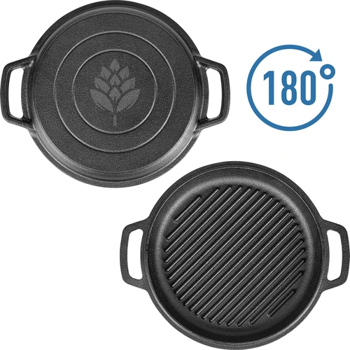 Pentola in ghisa con padella, 5 L + 1 L - 8