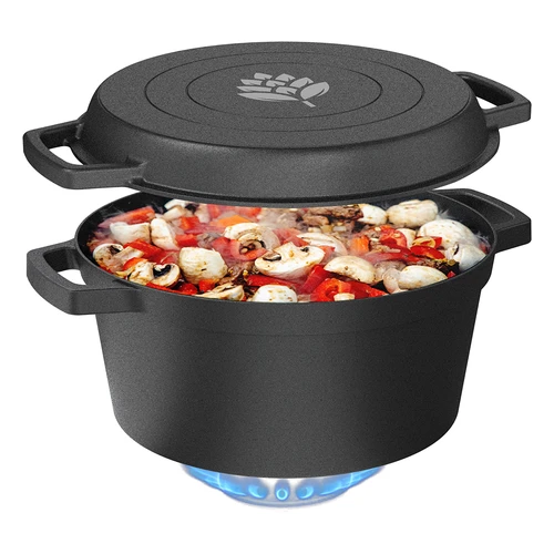 Pentola in ghisa con padella, 5 L + 1 L - 7
