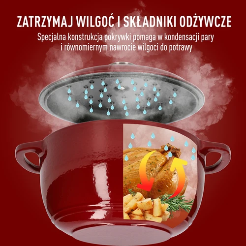 Pentola in ghisa smaltata - bordeaux, 4 L - 6