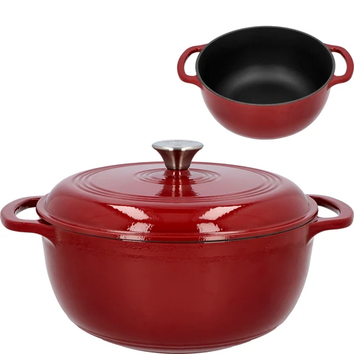 Pentola in ghisa smaltata - bordeaux, 5,8L