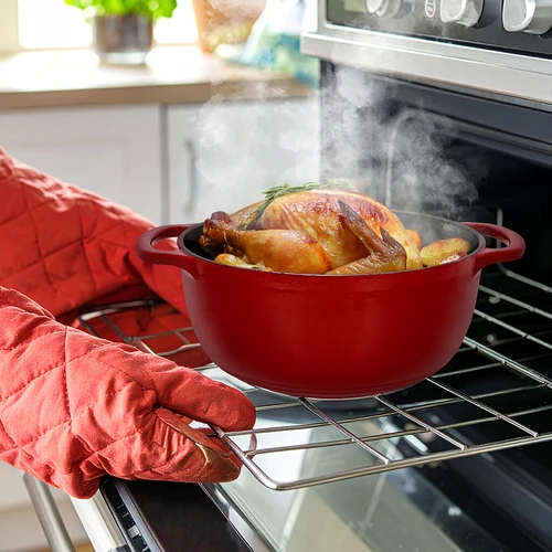 Pentola in ghisa smaltata - bordeaux, 5,8L - 8