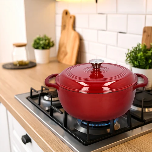Pentola in ghisa smaltata - bordeaux, 5,8L - 9