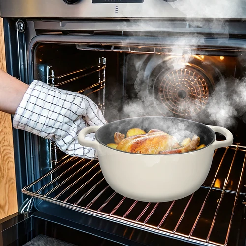 Pentola in ghisa smaltata - ecru, 4 L - 8