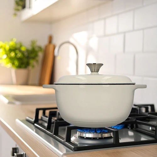 Pentola in ghisa smaltata - ecru, 4 L - 9