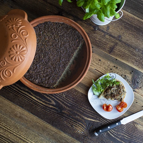 Pentola romana in terracotta rotonda 4 L - 11