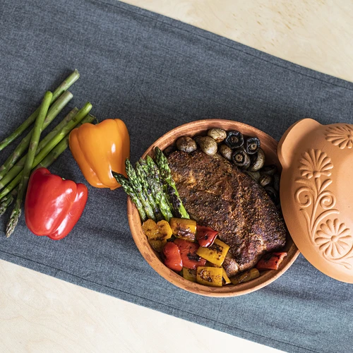 Pentola romana in terracotta rotonda 4 L - 12