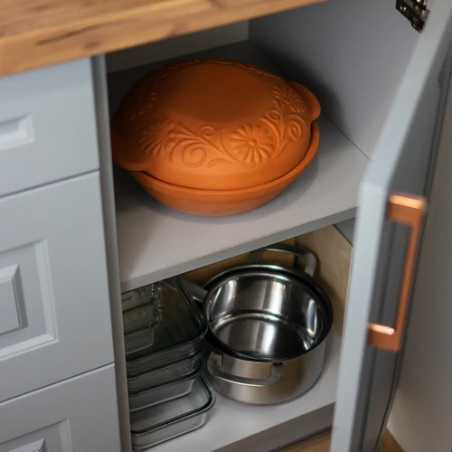 Pentola romana in terracotta rotonda 4 L - 16