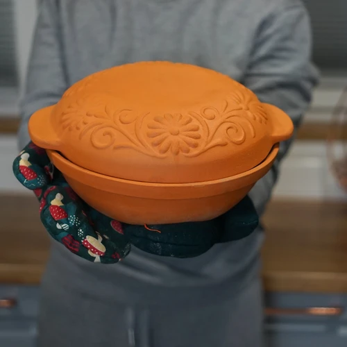 Pentola romana in terracotta rotonda 4 L - 17