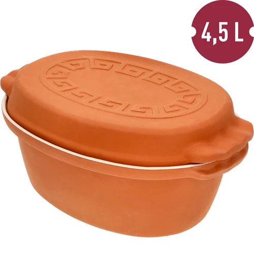 Pentola romana smaltata 4,5 L (meandri) - 6