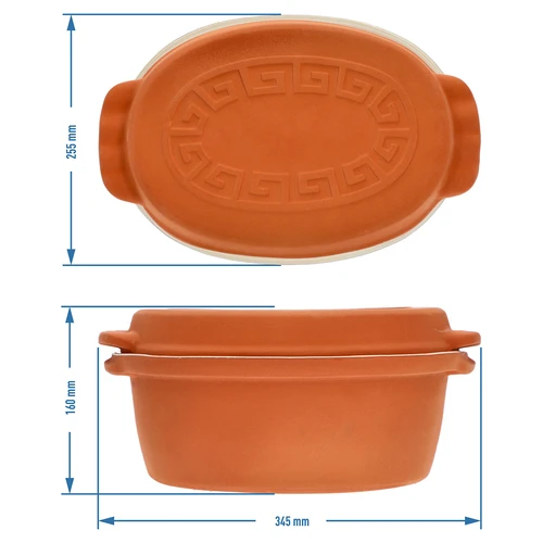 Pentola romana smaltata 4,5 L (meandri) - 9