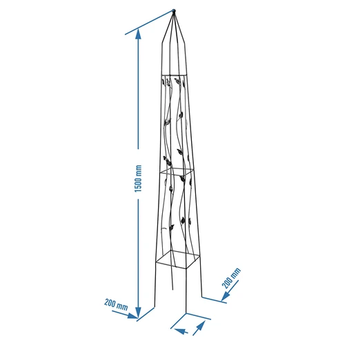 Pergola decorativa - Piramide, 150 cm - 4