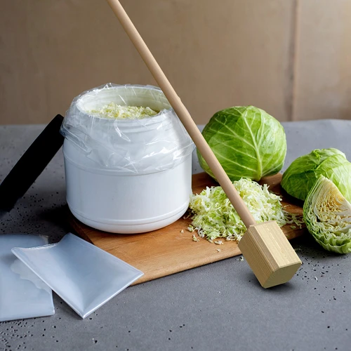 Pestello in legno per crauti - grande 100 cm - 4