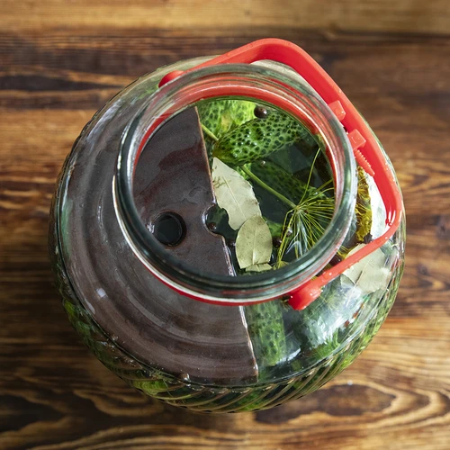 Pietra di pressa in grès per botti, diametro 22 cm - 9