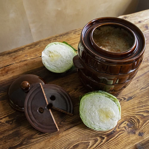 Pietra di pressaggio per orci, in gres, Ø 15 cm - 10