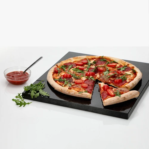 Pietra per pizza in granito rettangolare 37 x 35 cm - 6
