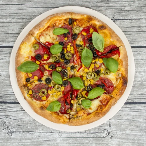 Pietra refrattaria per pizza rotonda in cordierite, diametro 33 cm - 17