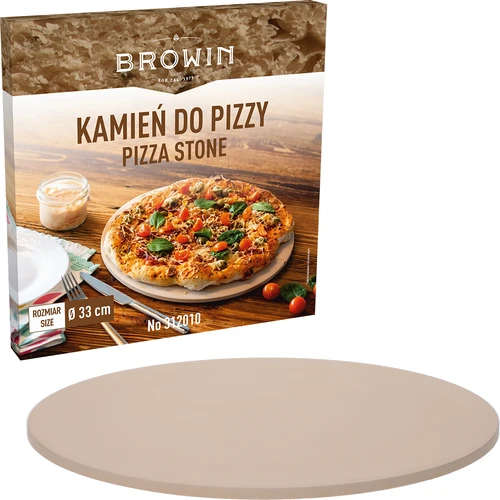 Pietra refrattaria per pizza rotonda in cordierite, diametro 33 cm - 5