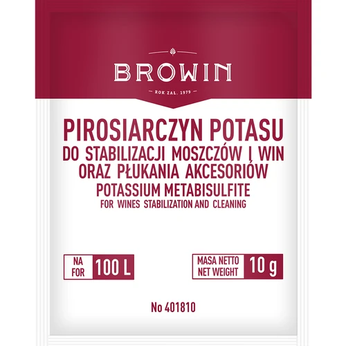 Pirosolfito di potassio 10 g  - 1 
