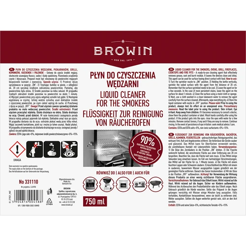 Płyn do czyszczenia wędzarni, piekarników, grilli, kuchenek, palenisk - 6