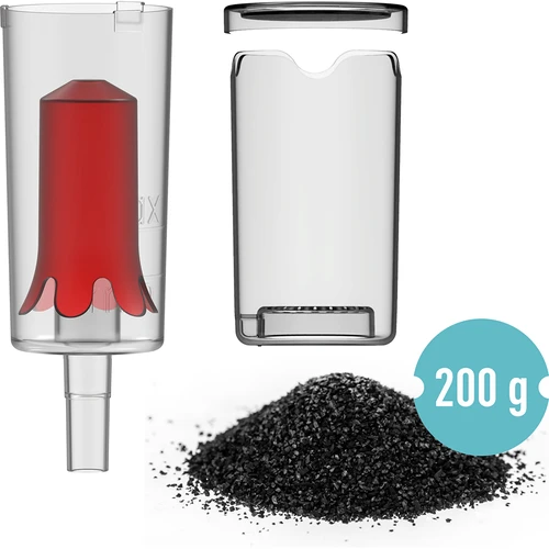 Pochłaniacz zapachu fermentacyjnego + rurka fermentacyjna cicha + węgiel aktywny kokosowy 200 g - 2