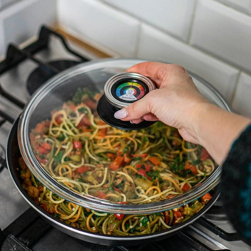 Pomello con termometro per coperchio (0°C – +120°C) Ø 8,5 cm - 4