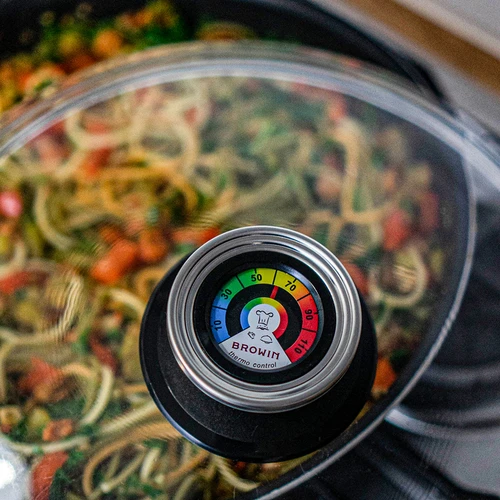 Pomello con termometro per coperchio (0°C – +120°C) Ø 8,5 cm - 5