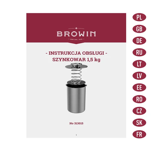 Pressa per prosciutto - Boccone Giusto 1,5 kg - 10