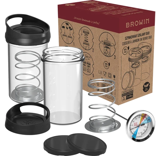 Pressa per prosciutto in vetro - set DUO, per 2 x 450 g - 7