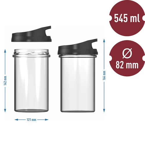 Pressa per prosciutto in vetro - set DUO, per 2 x 450 g - 11