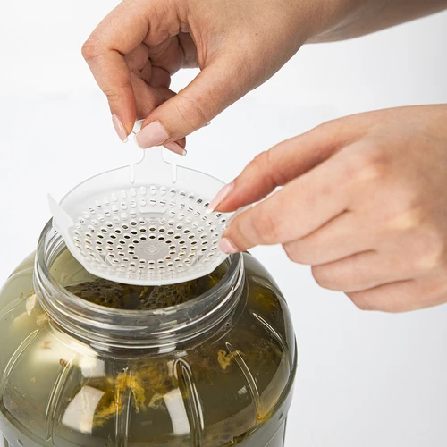 Pressa - setaccio per conserve, fermentati e aceto - per barattoli fi 100 mm - 12 pezzi - 6