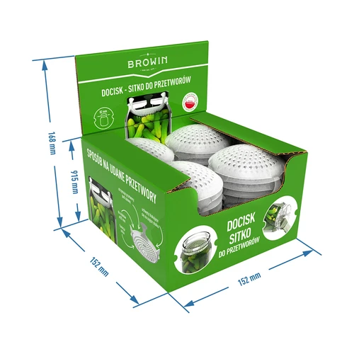 Pressino – retina per conserve, fermentati e aceto – per vasetti Ø 82 mm - 10