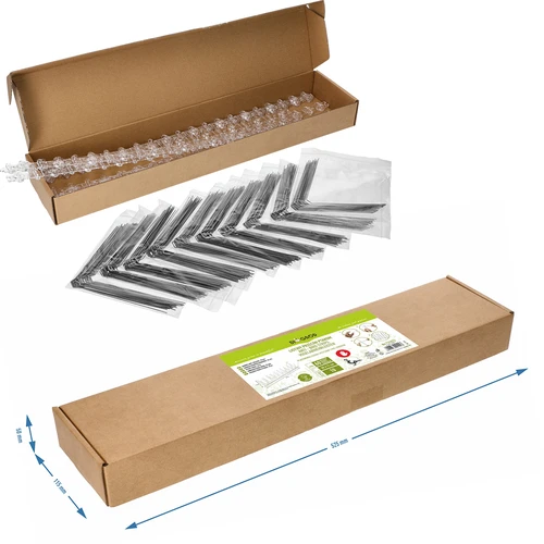 Punte per uccelli, su striscia di plastica, 10 pezzi - 10