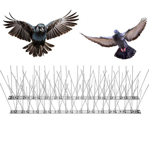 Punte per uccelli, su striscia metallica, 10 pezzi - 4