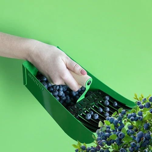 Raccoglibacche in metallo verde per piccoli frutti - 7