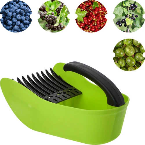 Raccoglibacche per piccoli frutti, verde, in plastica - 2