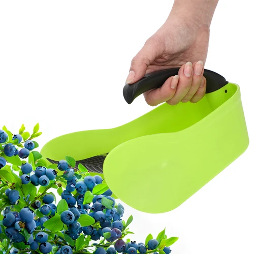 Raccoglibacche per piccoli frutti, verde, in plastica - 6