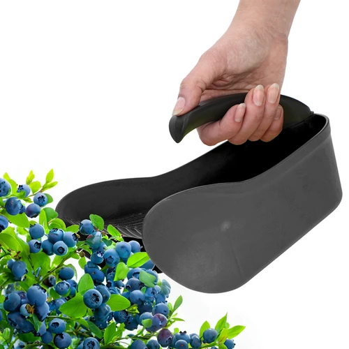 Raccoglitore per piccoli frutti in plastica, nero - 6