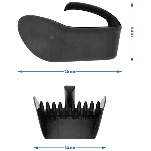 Raccoglitore per piccoli frutti in plastica, nero - 9