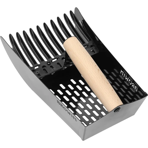 Raccoglitrice per piccoli frutti, in metallo nera - 3